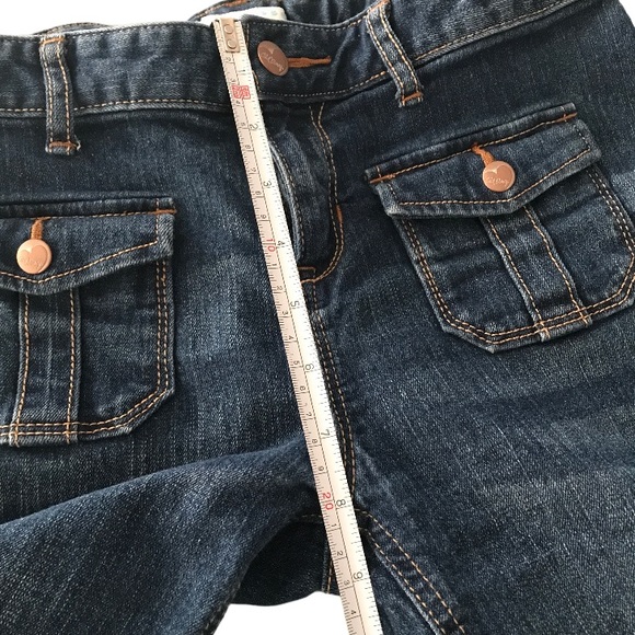 ✨Sold✨Old Navy Girls Dark Denim Shorts With Pockets Size 14 Adjustable Waist - Picture 14 of 14